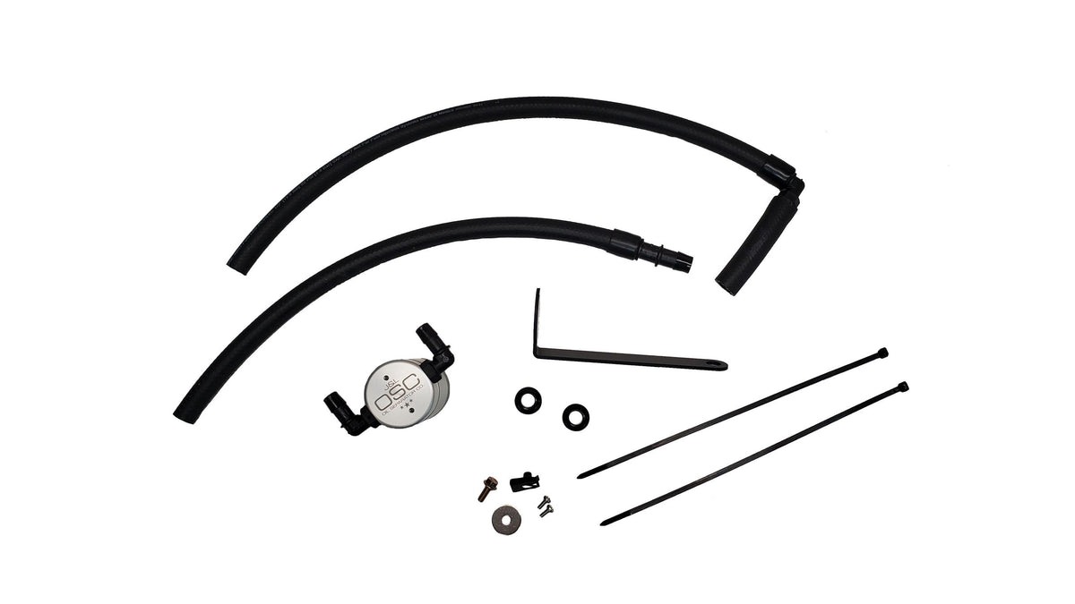 J&L Oil Separator 3.0 Passenger Side - Clear Anodized (2022-2023 Subaru BRZ / Toyota GR86 2.4L) - 3117P-C