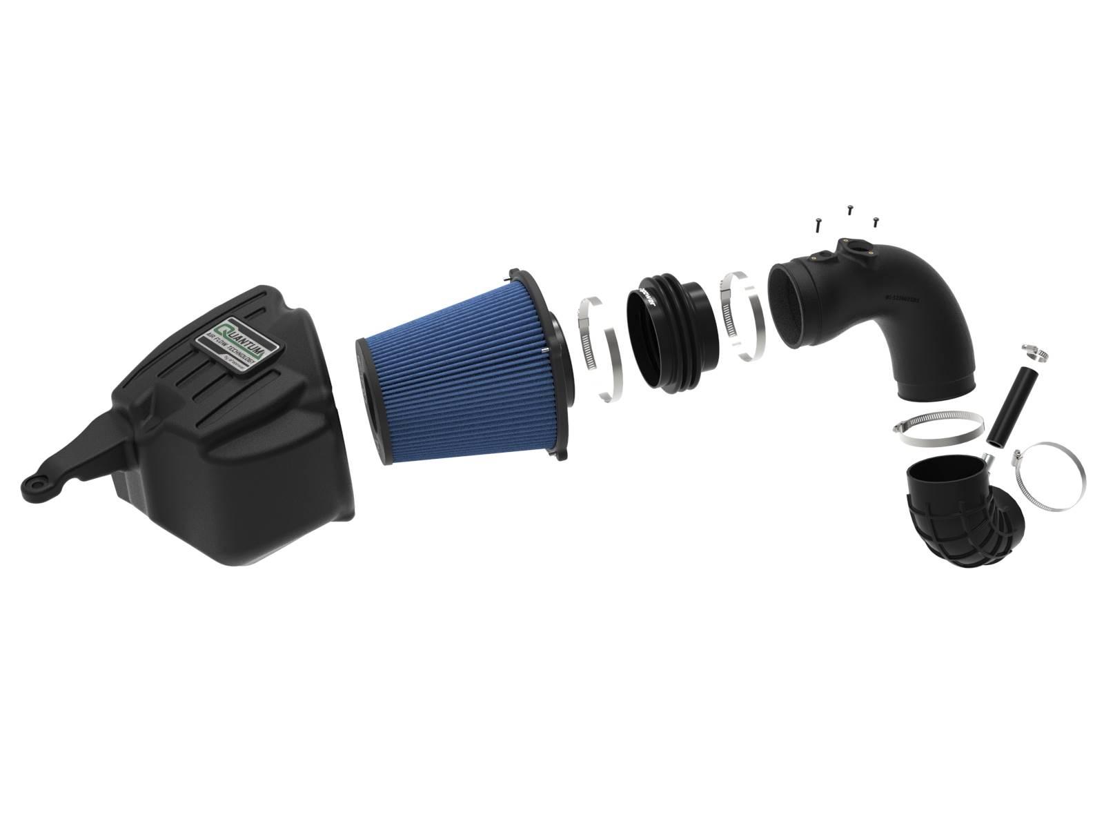 aFe Quantum Cold Air Intake System w/ Pro 5R Filter (2007.5-2009 Dodge RAM Diesel Trucks L6-6.7L(td)) - 53-10026R