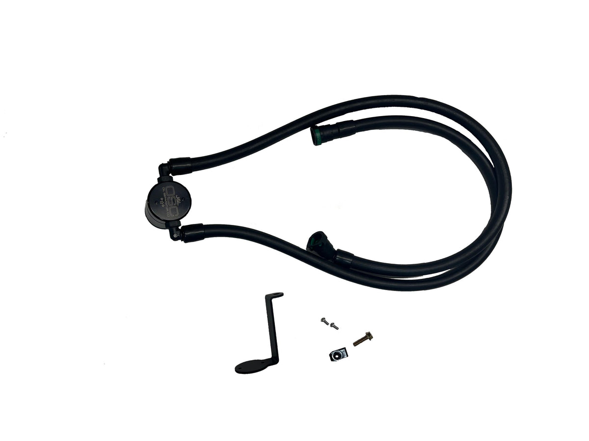 J&L Oil Separator 3.0 PCV Side - Black Anodized (2025 Explorer 2.3L EcoBoost) - 3121P-B