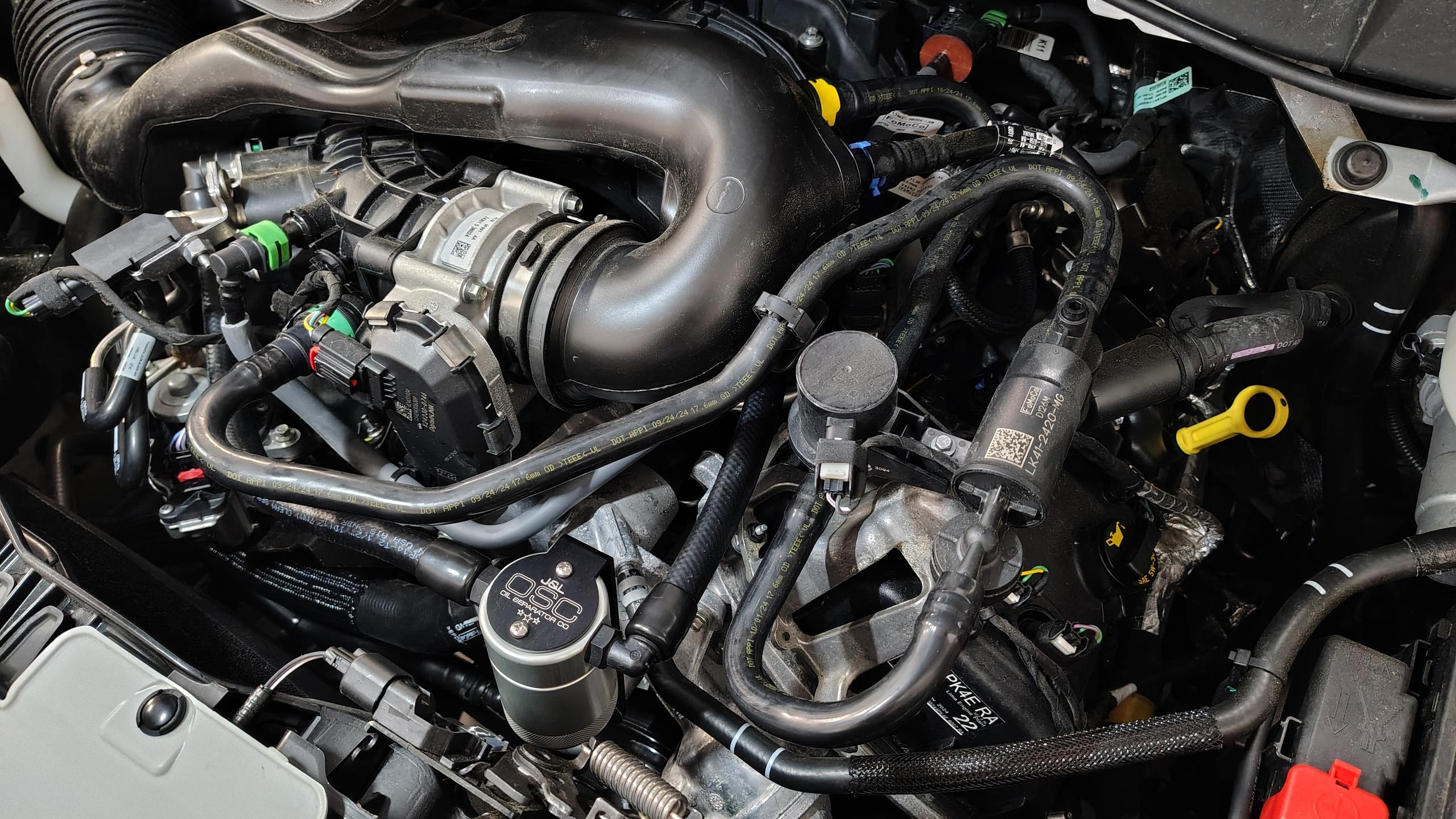 J&L Oil Separator 3.0 - Clear Anodized (2020-2025 Ford Transit 150/250/350 3.5L Naturally Aspirated) - 3122P-C
