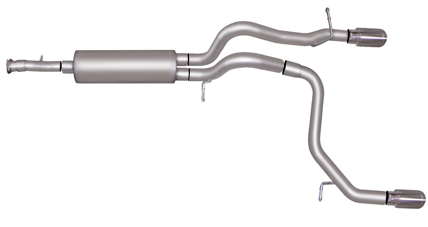 Gibson Exhaust Cat-Back Dual Split Exhaust System; Aluminized (2006-2010 H3, H3 Base) - 312700