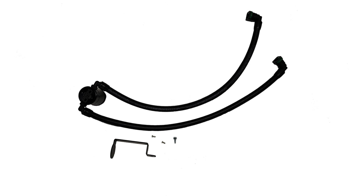 J&L Oil Separator 3.0 PCV Side - Clear Anodized (2023-2025 Corvette Z06) - 3127P-C