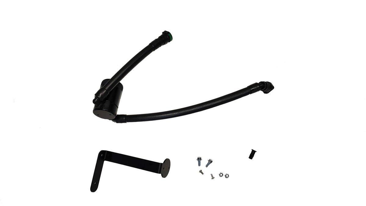 J&L Oil Separator 3.0 Passenger Side, Black Anodized (2015-2017 F-150 5.0L) - 3132P-B