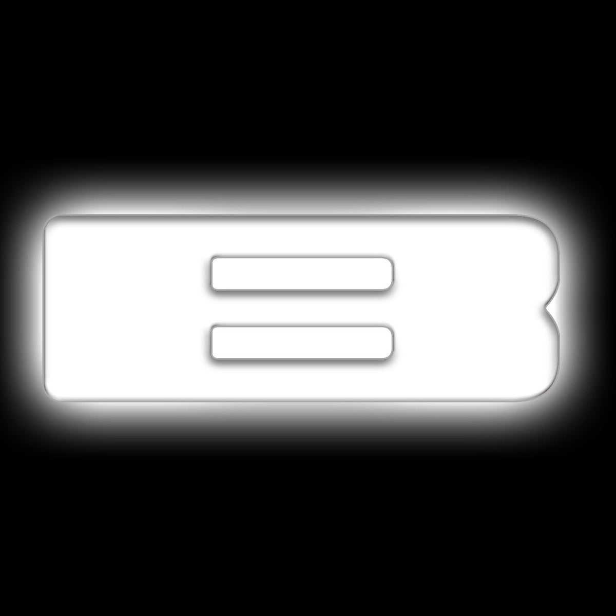 Oracle Lighting Universal Illuminated LED Letter Badges "B" - Matte White Surface Finish - 3140-B-001