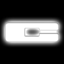 Oracle Lighting Universal Illuminated LED Letter Badges "C" - Matte White Surface Finish - 3140-C-001