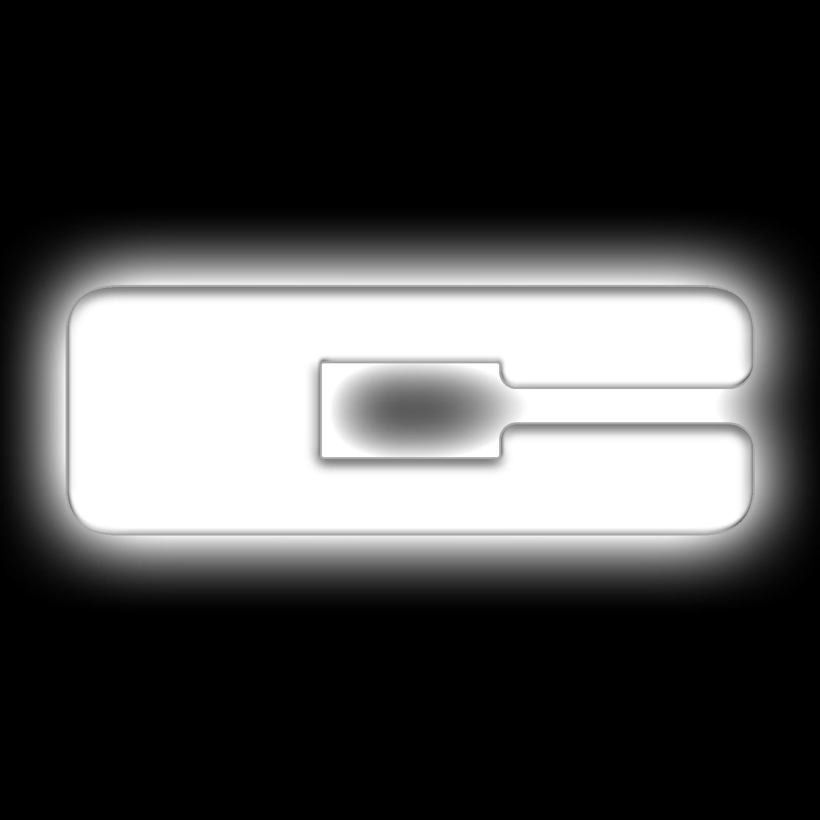 Oracle Lighting Universal Illuminated LED Letter Badges "C" - Matte White Surface Finish - 3140-C-001
