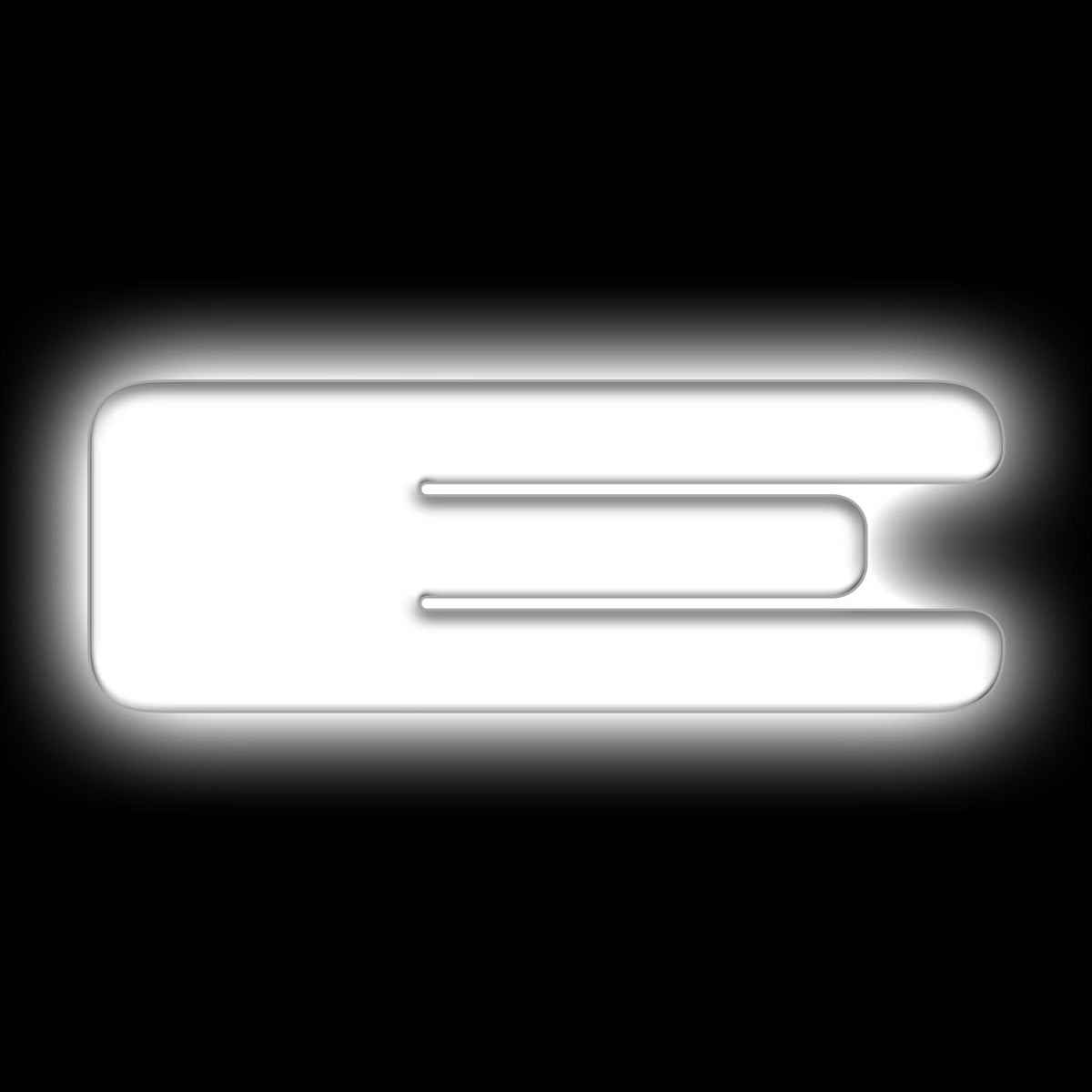 Oracle Lighting Universal Illuminated LED Letter Badges "E" - Matte White Surface Finish - 3140-E-001