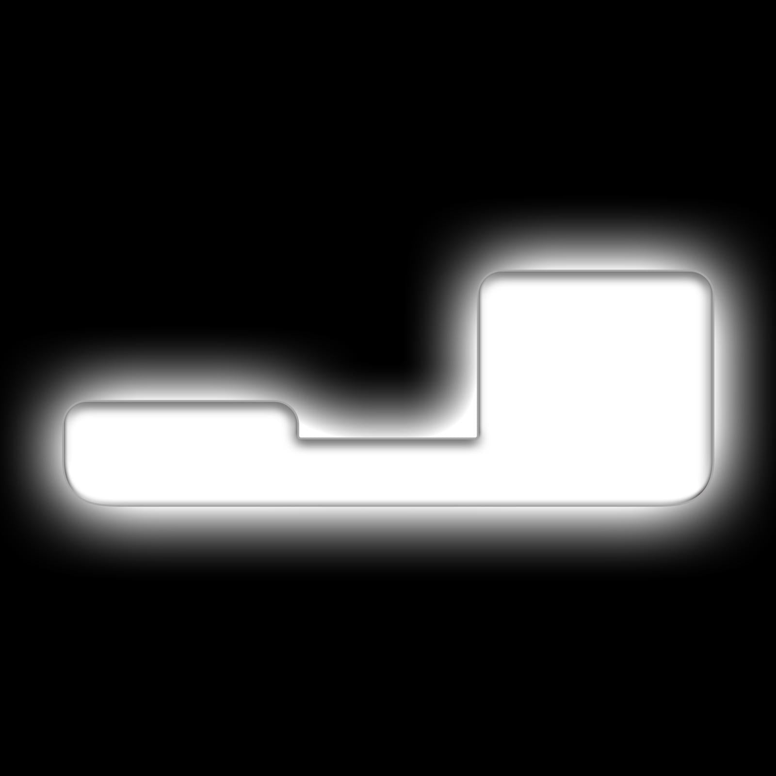 Oracle Lighting Universal Illuminated LED Letter Badges "J" - Matte White Surface Finish - 3140-J-001