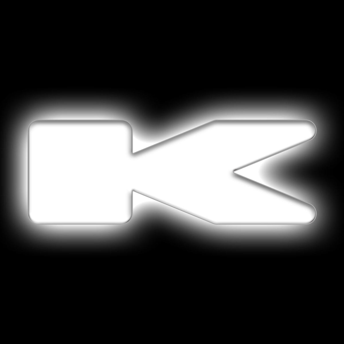 Oracle Lighting Universal Illuminated LED Letter Badges "K" - Matte White Surface Finish - 3140-K-001