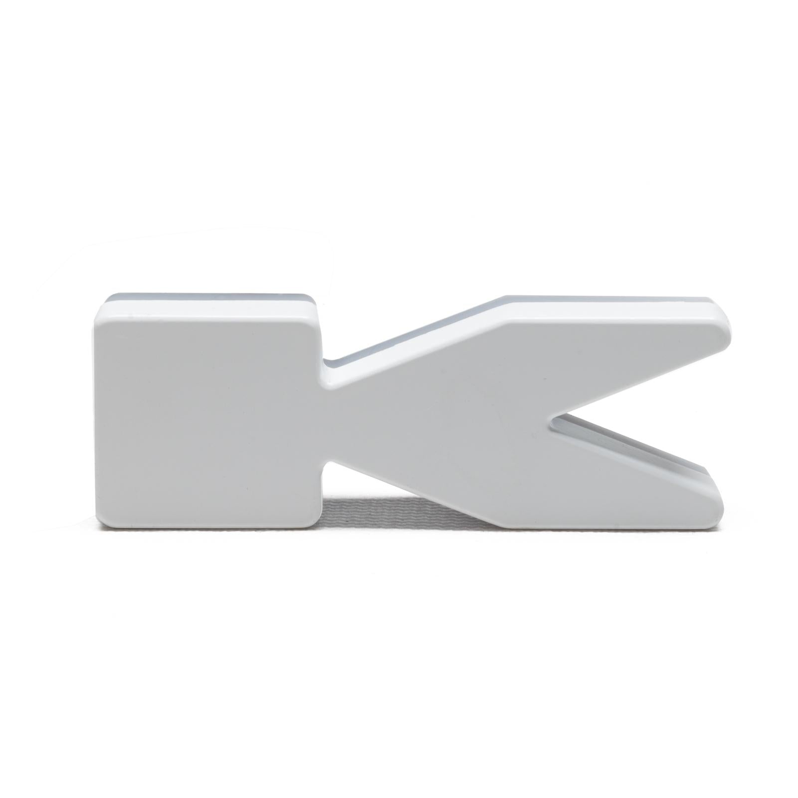 Oracle Lighting Universal Illuminated LED Letter Badges "K" - Matte White Surface Finish - 3140-K-001