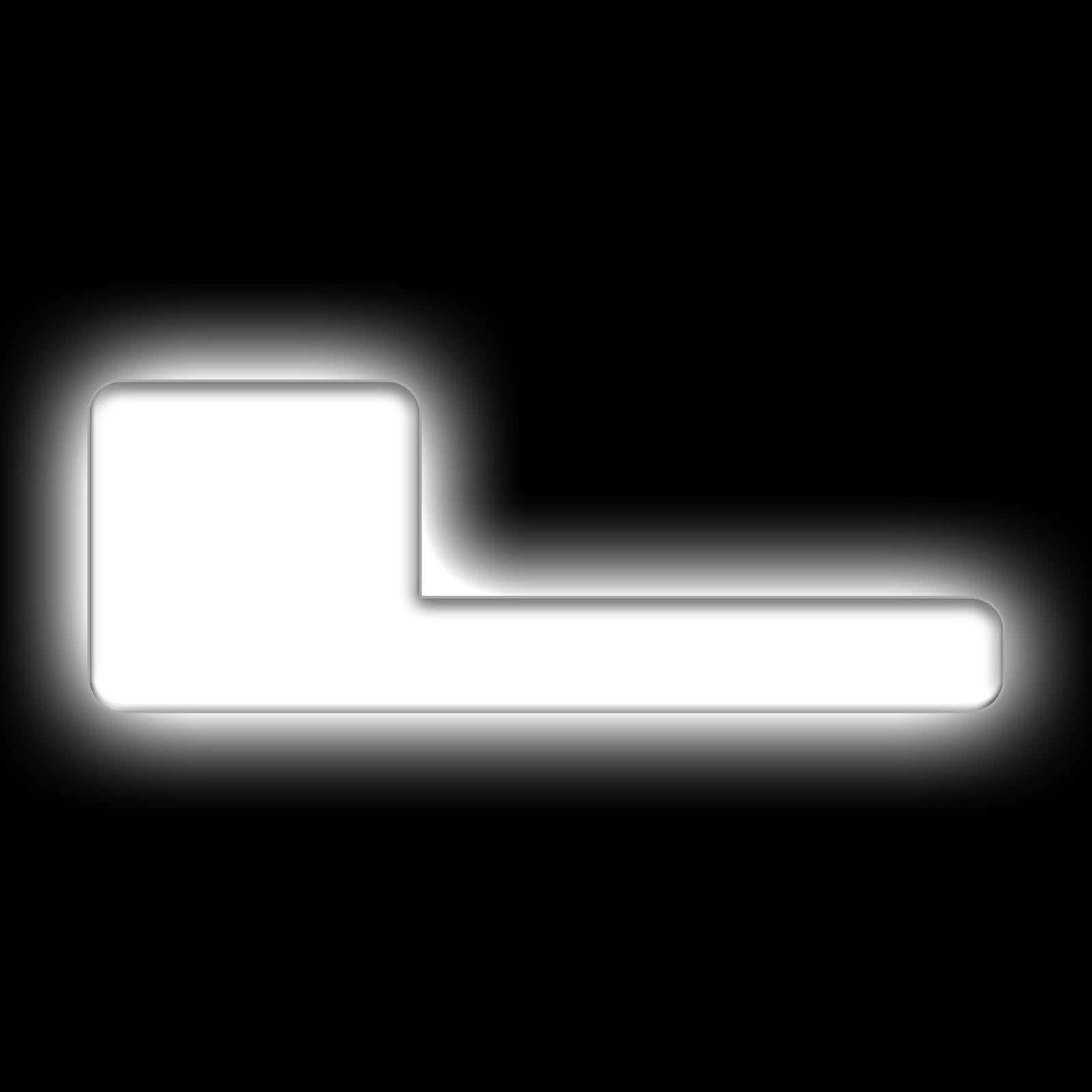 Oracle Lighting Universal Illuminated LED Letter Badges "L" - Matte White Surface Finish - 3140-L-001