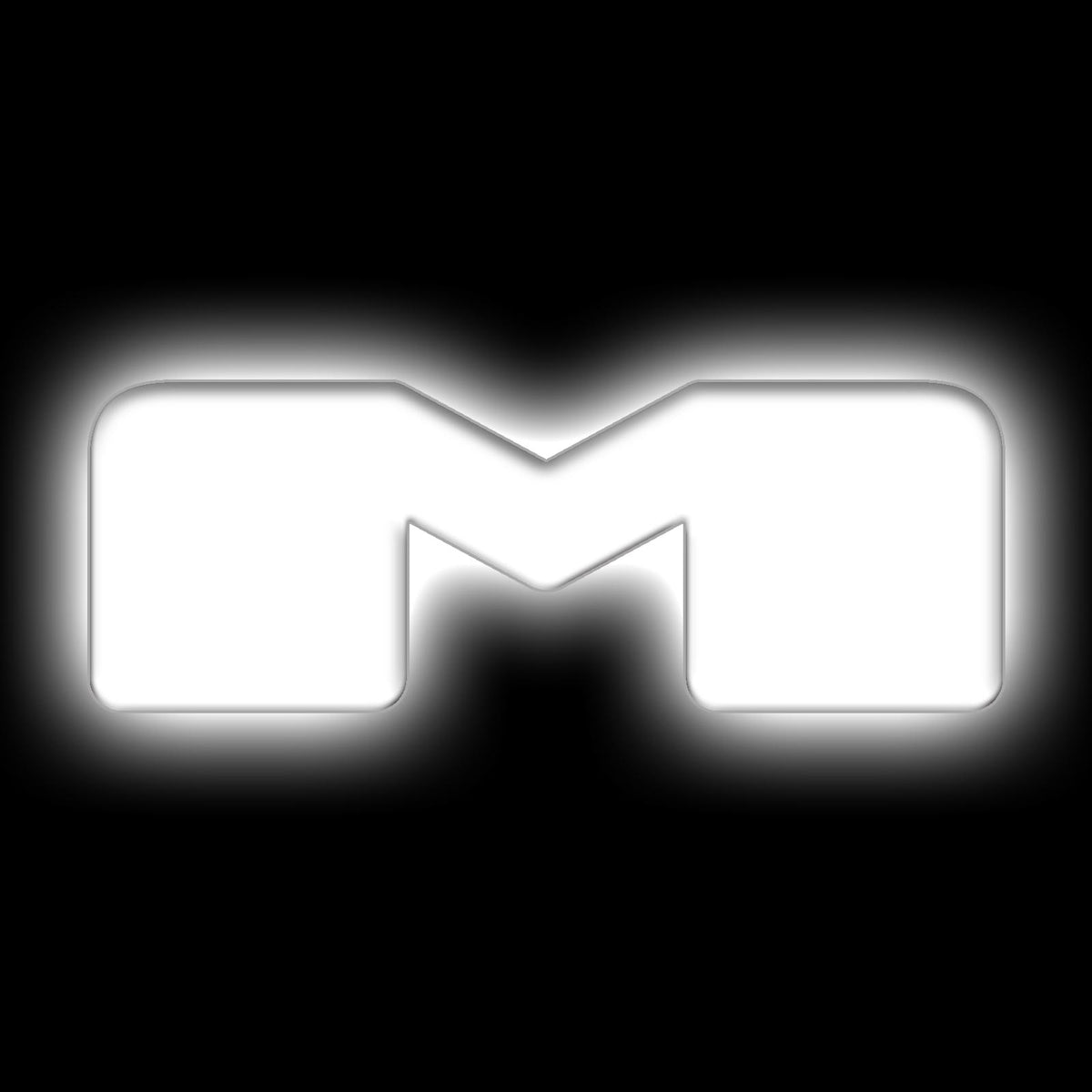 Oracle Lighting Universal Illuminated LED Letter Badges "M" - Matte White Surface Finish - 3140-M-001
