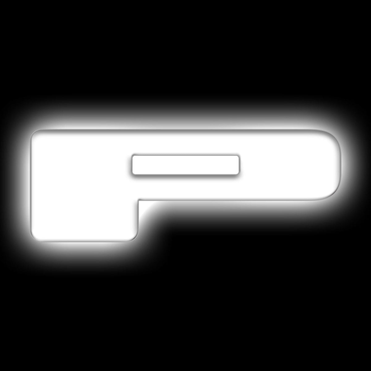 Oracle Lighting Universal Illuminated LED Letter Badges "P" - Matte White Surface Finish - 3140-P-001
