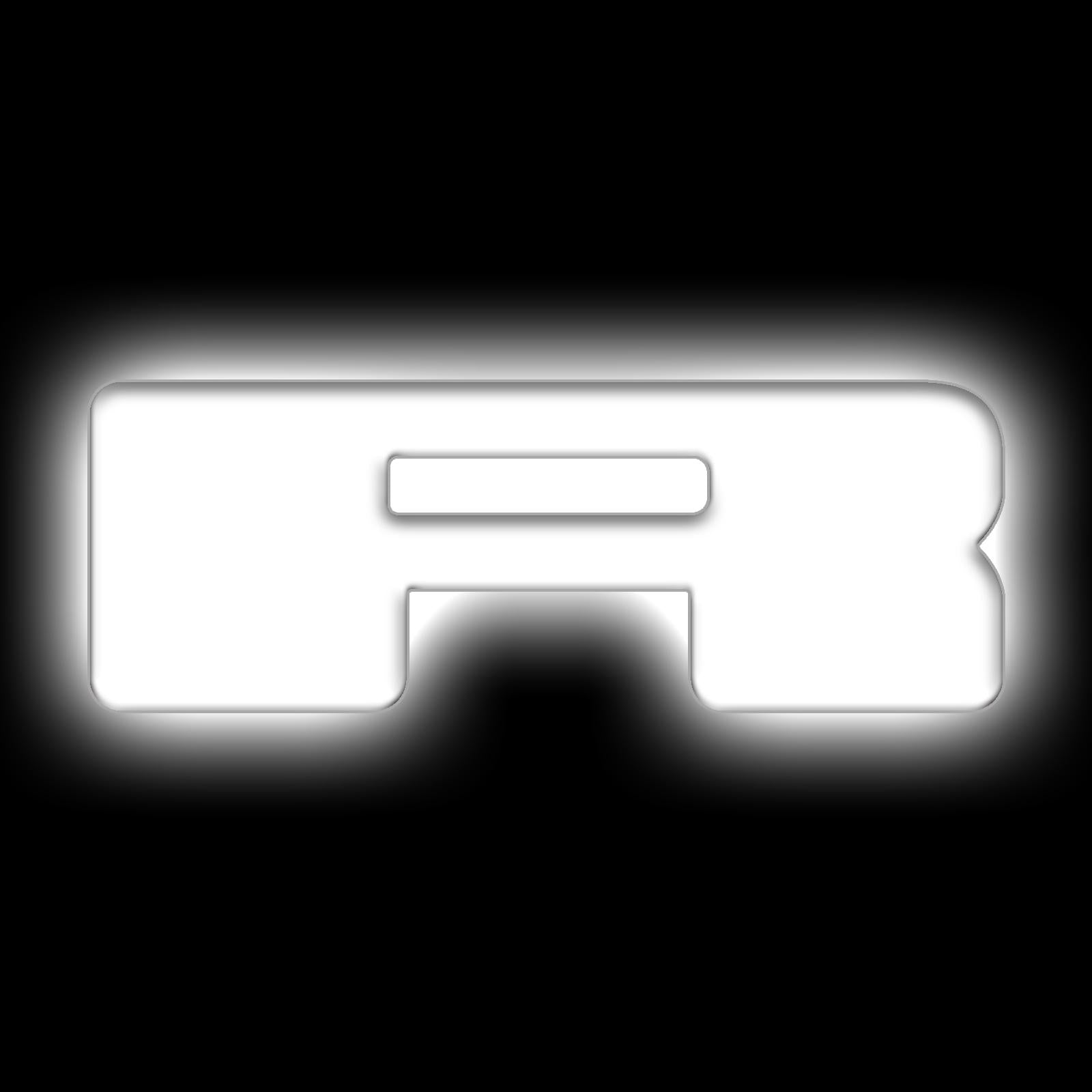 Oracle Lighting Universal Illuminated LED Letter Badges "R" - Matte White Surface Finish - 3140-R-001