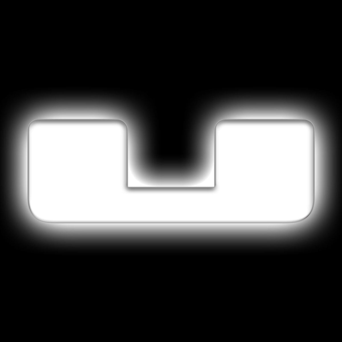 Oracle Lighting Universal Illuminated LED Letter Badges "U" - Matte White Surface Finish - 3140-U-001