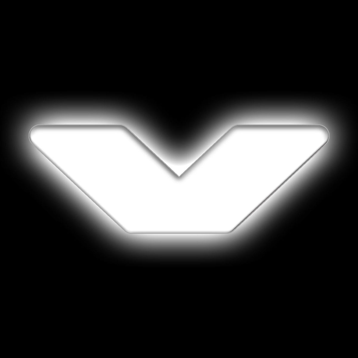 Oracle Lighting Universal Illuminated LED Letter Badges "V" - Matte White Surface Finish - 3140-V-001