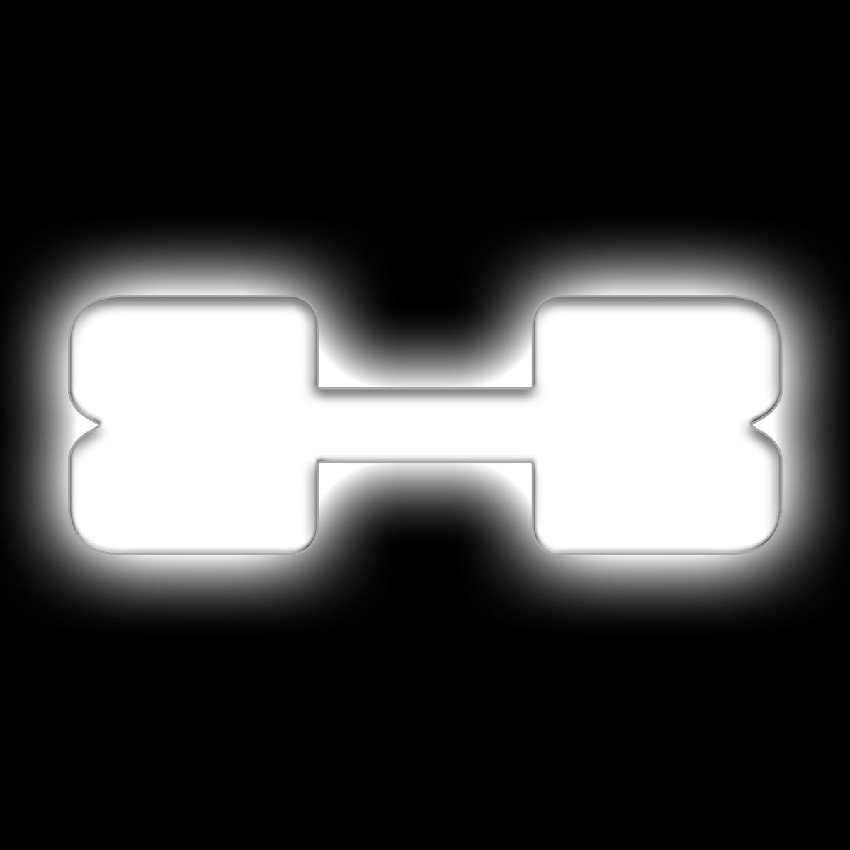 Oracle Lighting Universal Illuminated LED Letter Badges "X" - Matte White Surface Finish - 3140-X-001