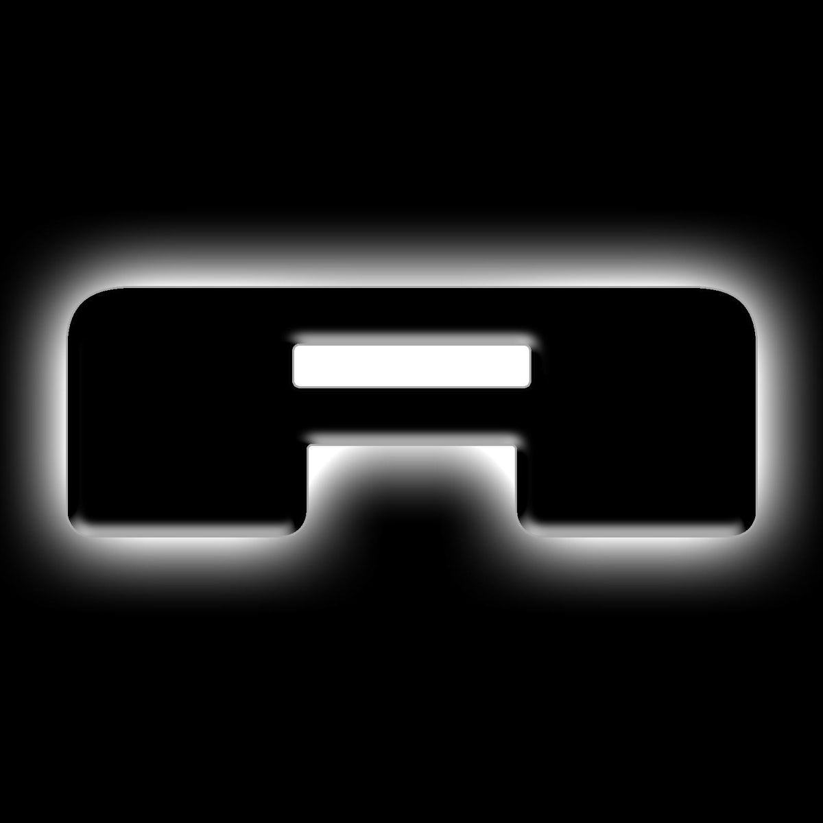 Oracle Lighting Universal Illuminated LED Letter Badges "A" - Matte Black Surface Finish - 3141-A-001