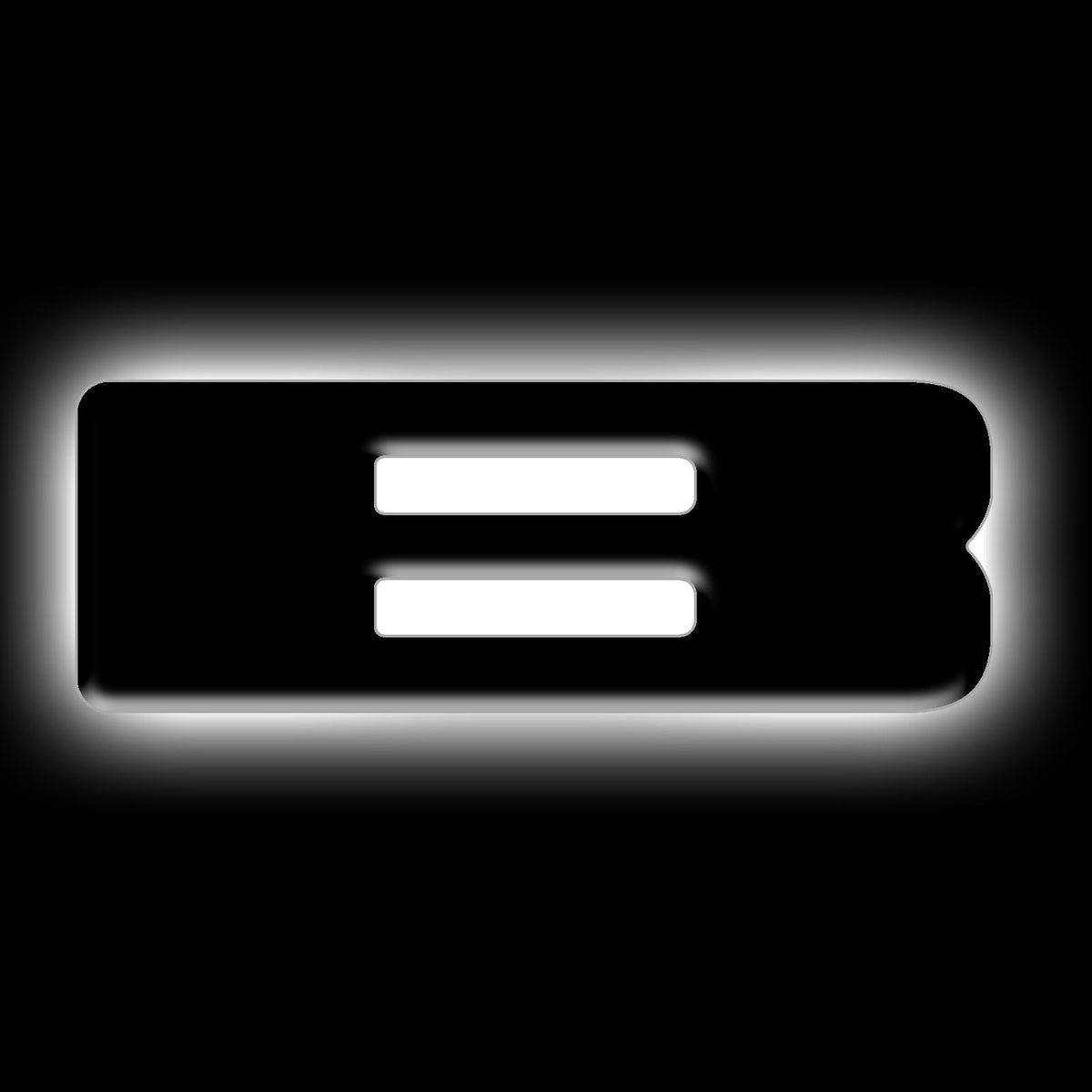 Oracle Lighting Universal Illuminated LED Letter Badges "B" - Matte Black Surface Finish - 3141-B-001