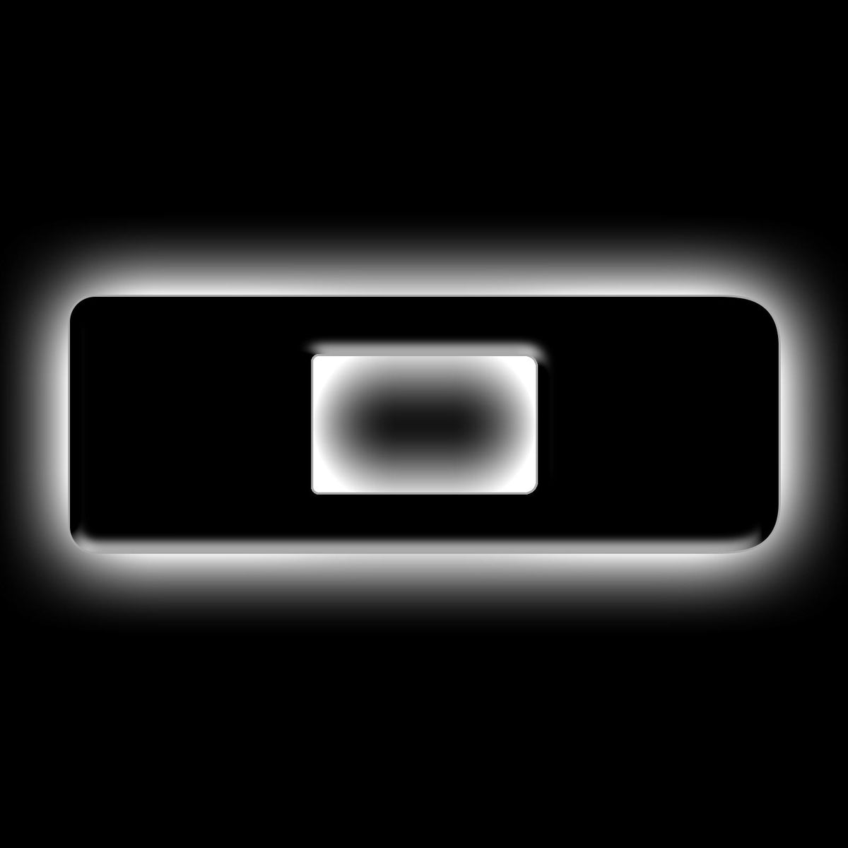 Oracle Lighting Universal Illuminated LED Letter Badges "D" - Matte Black Surface Finish - 3141-D-001
