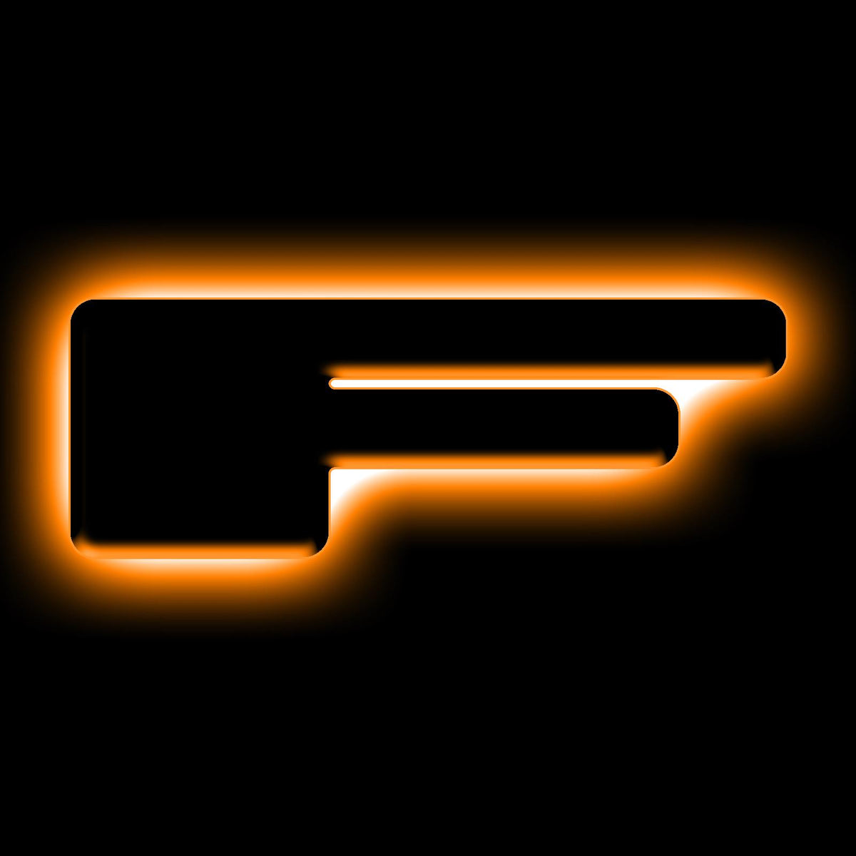 Oracle Lighting Universal Illuminated Led Letter Badges - Matte Black Surface Finish - F - 3141-F-005