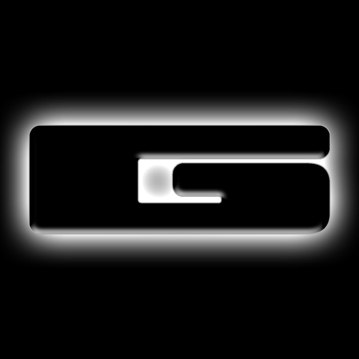 Oracle Lighting Universal Illuminated LED Letter Badges "G" - Matte Black Surface Finish - 3141-G-001