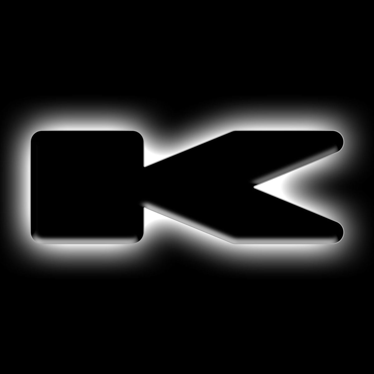 Oracle Lighting Universal Illuminated LED Letter Badges "K" - Matte Black Surface Finish - 3141-K-001