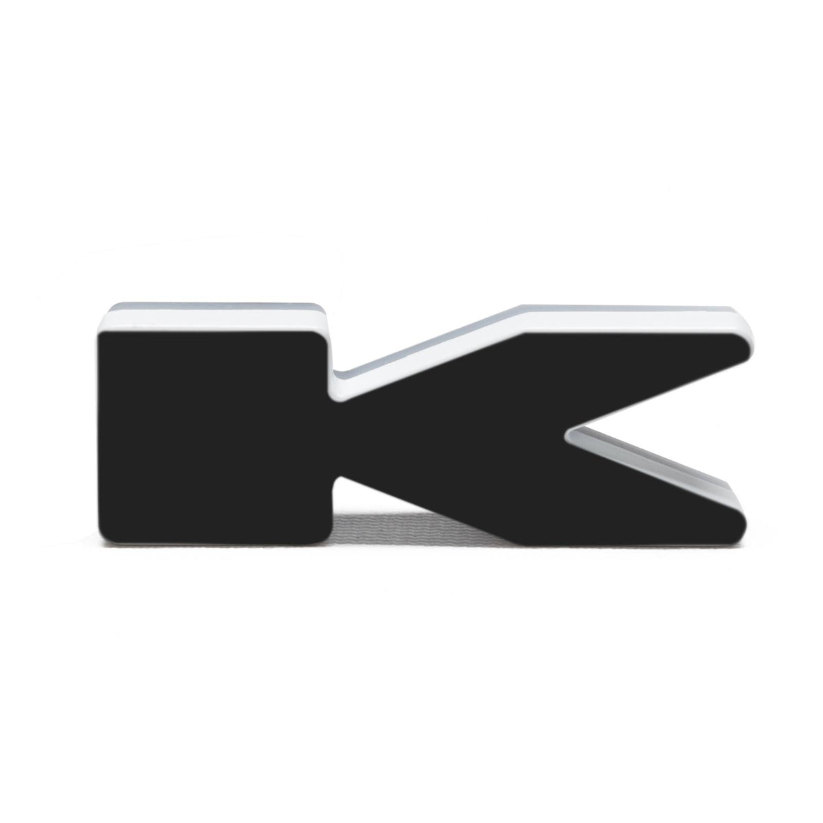 Oracle Lighting Universal Illuminated LED Letter Badges "K" - Matte Black Surface Finish - 3141-K-001