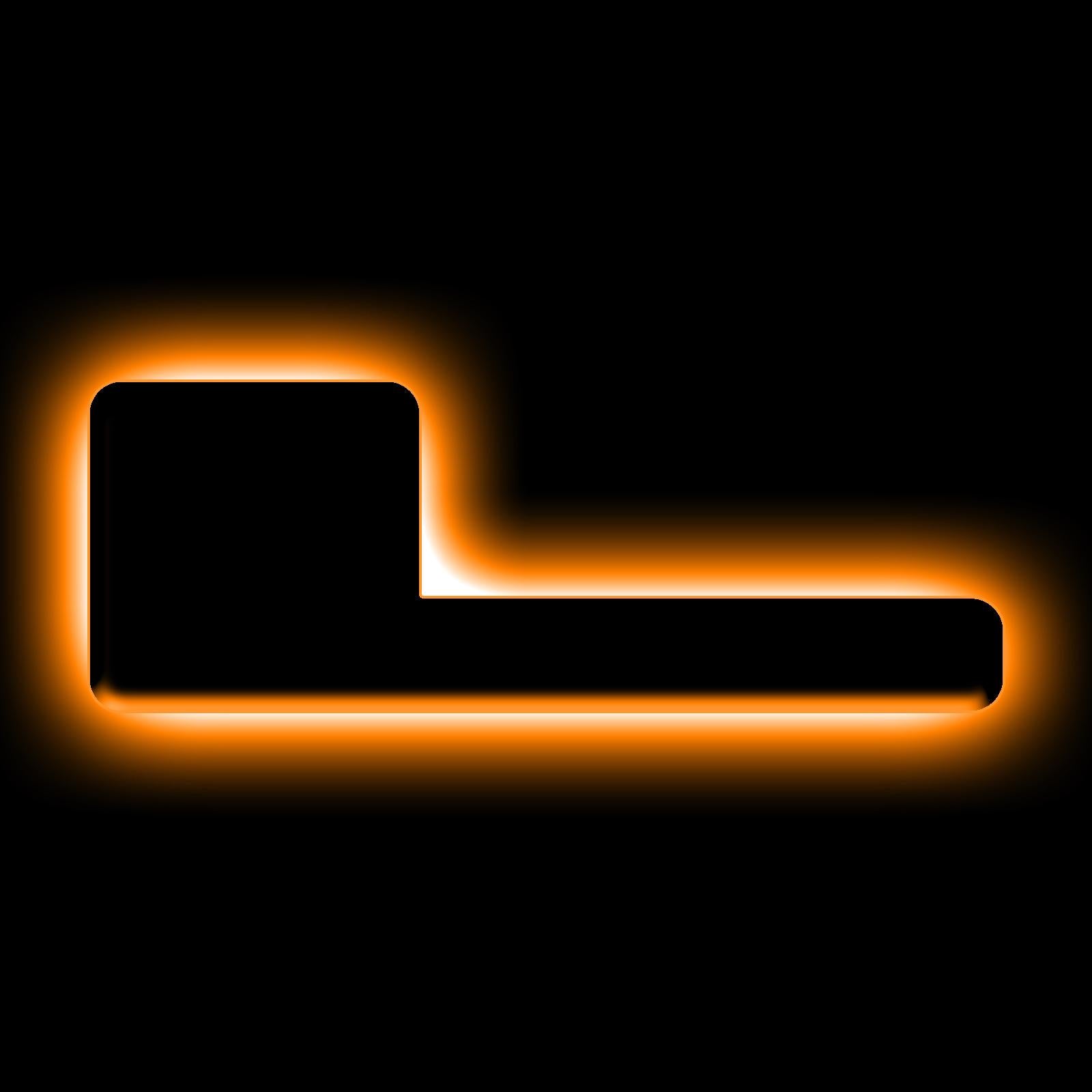 Oracle Lighting Universal Illuminated Led Letter Badges - Matte Black Surface Finish - L - 3141-L-005