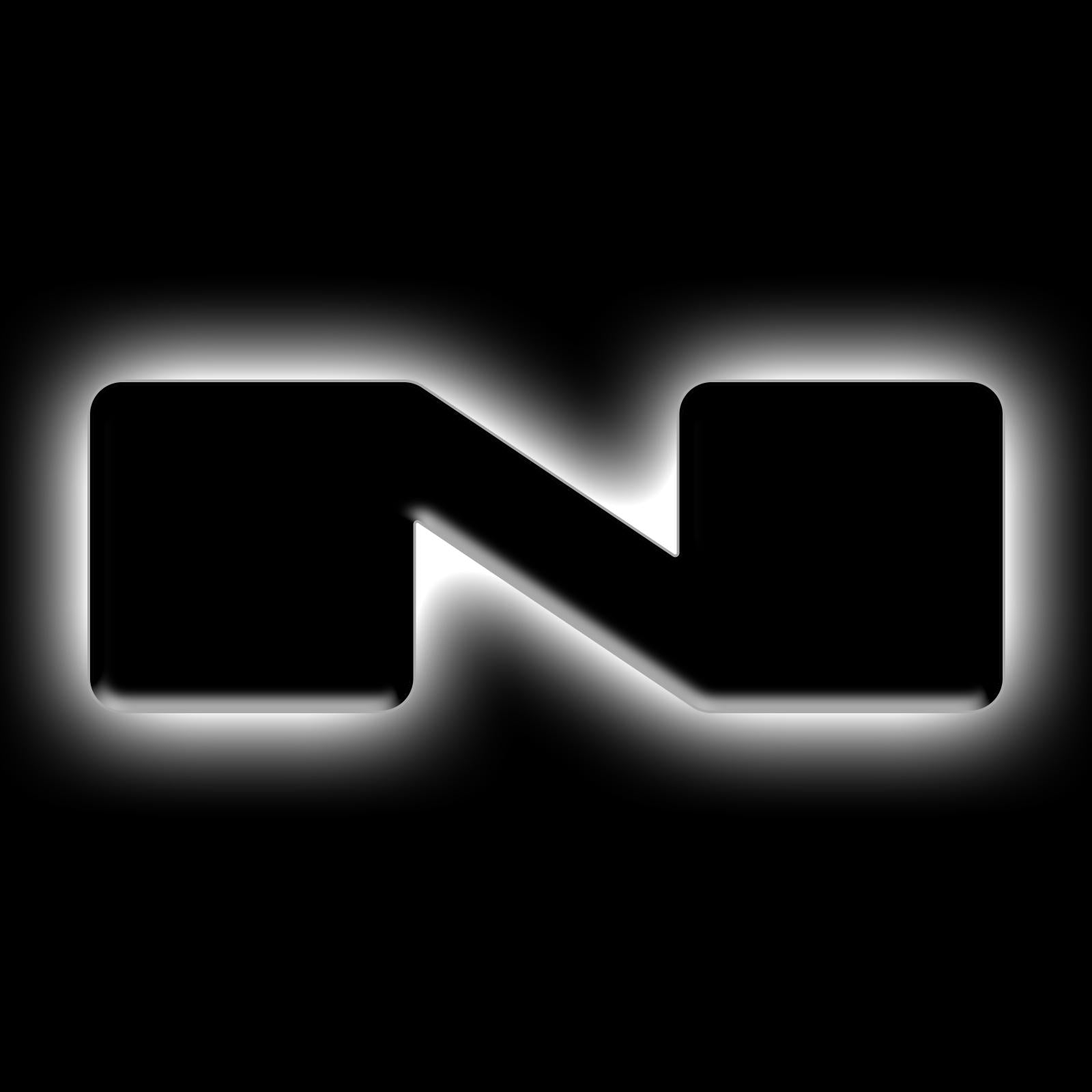 Oracle Lighting Universal Illuminated LED Letter Badges "N" - Matte Black Surface Finish - 3141-N-001