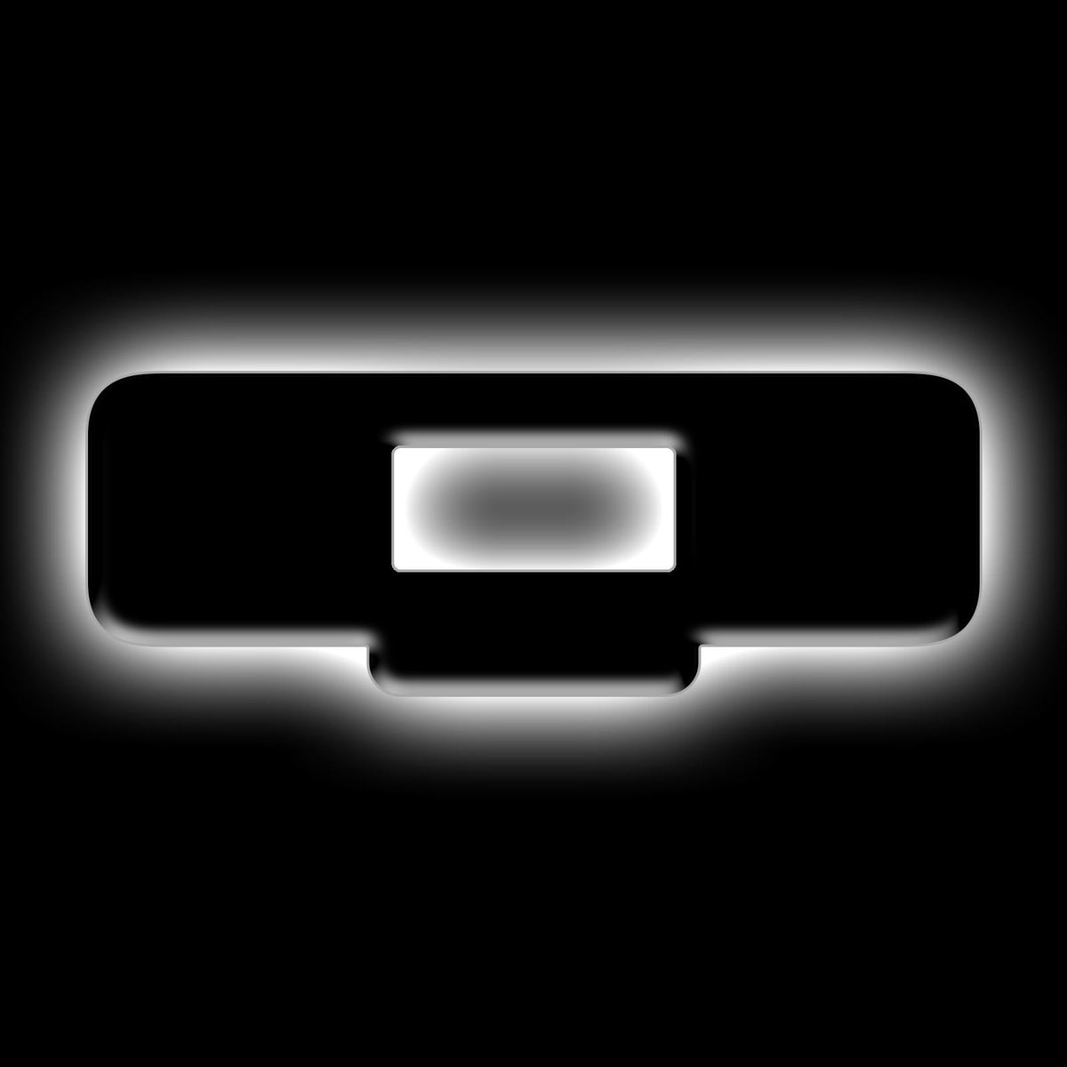 Oracle Lighting Universal Illuminated LED Letter Badges "Q" - Matte Black Surface Finish - 3141-Q-001