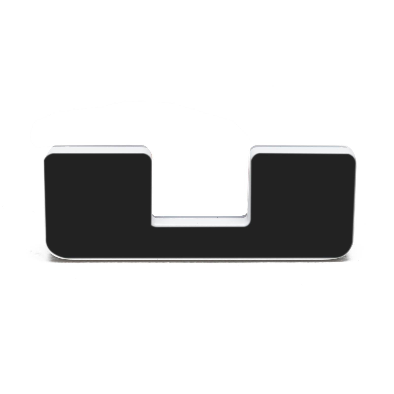 Oracle Lighting Universal Illuminated LED Letter Badges "U" - Matte Black Surface Finish - 3141-U-001