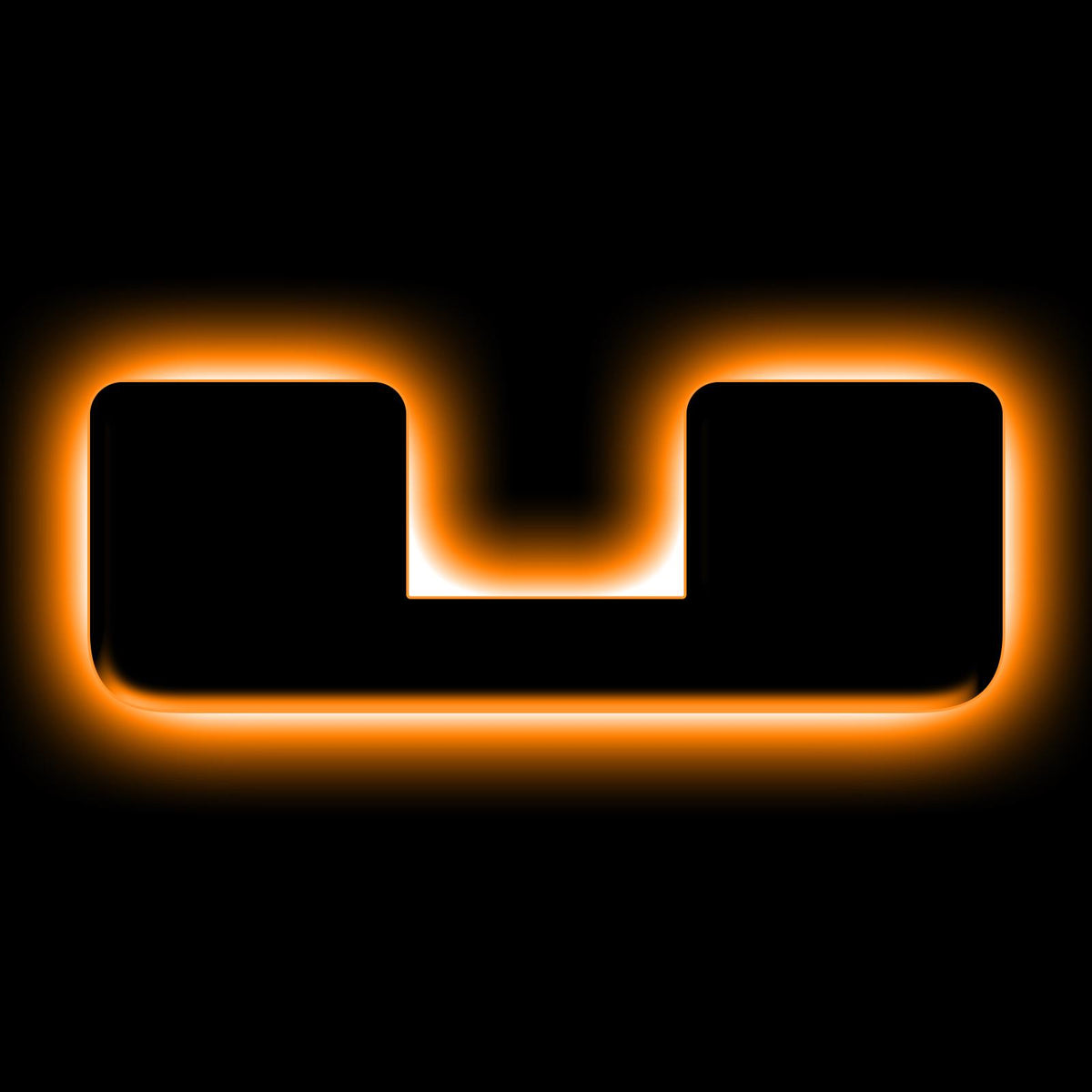 Oracle Lighting Universal Illuminated Led Letter Badges - Matte Black Surface Finish - U - 3141-U-005