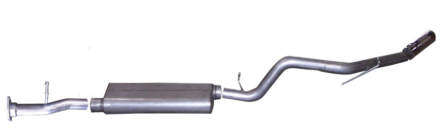 Gibson Exhaust Cat-Back Single Exhaust System; Aluminized (2006-2009 Trailblazer LS, Trailblazer LT, Envoy SLT, Envoy SLE, Trailblazer Base) - 315599
