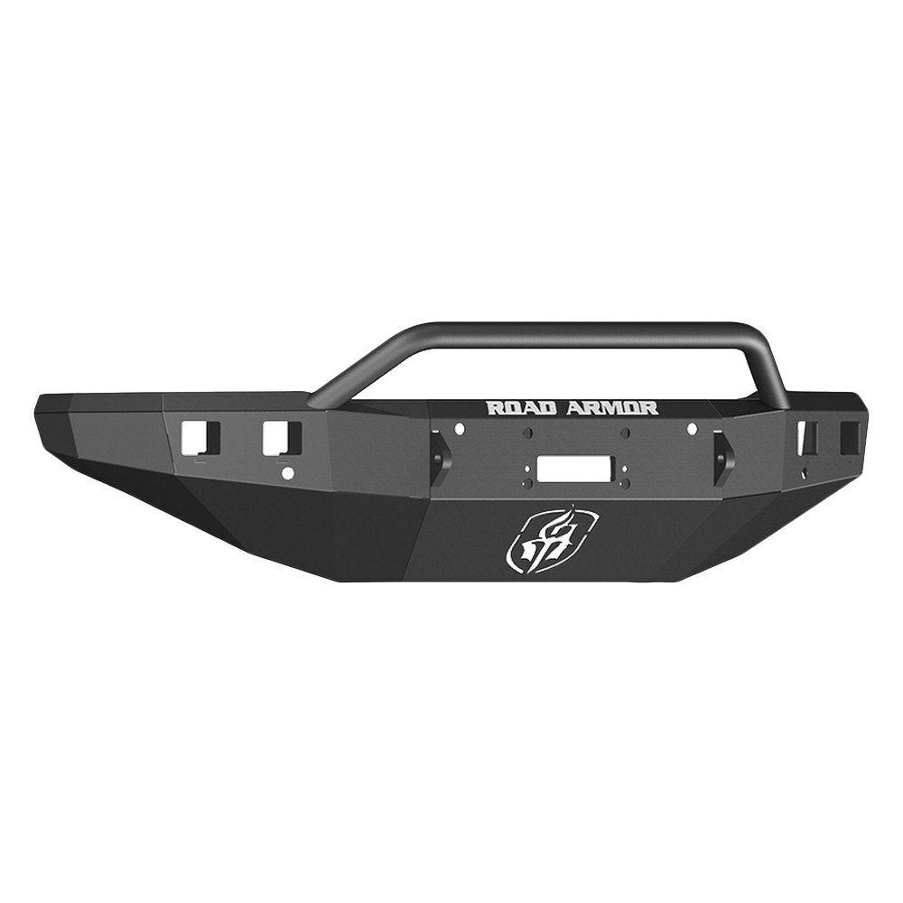 Road Armor Stealth Front Winch Bumper Pre-Runner Guard - Texture Black WARN VR12000 (2015-2019 2500, 3500) - 315R4B