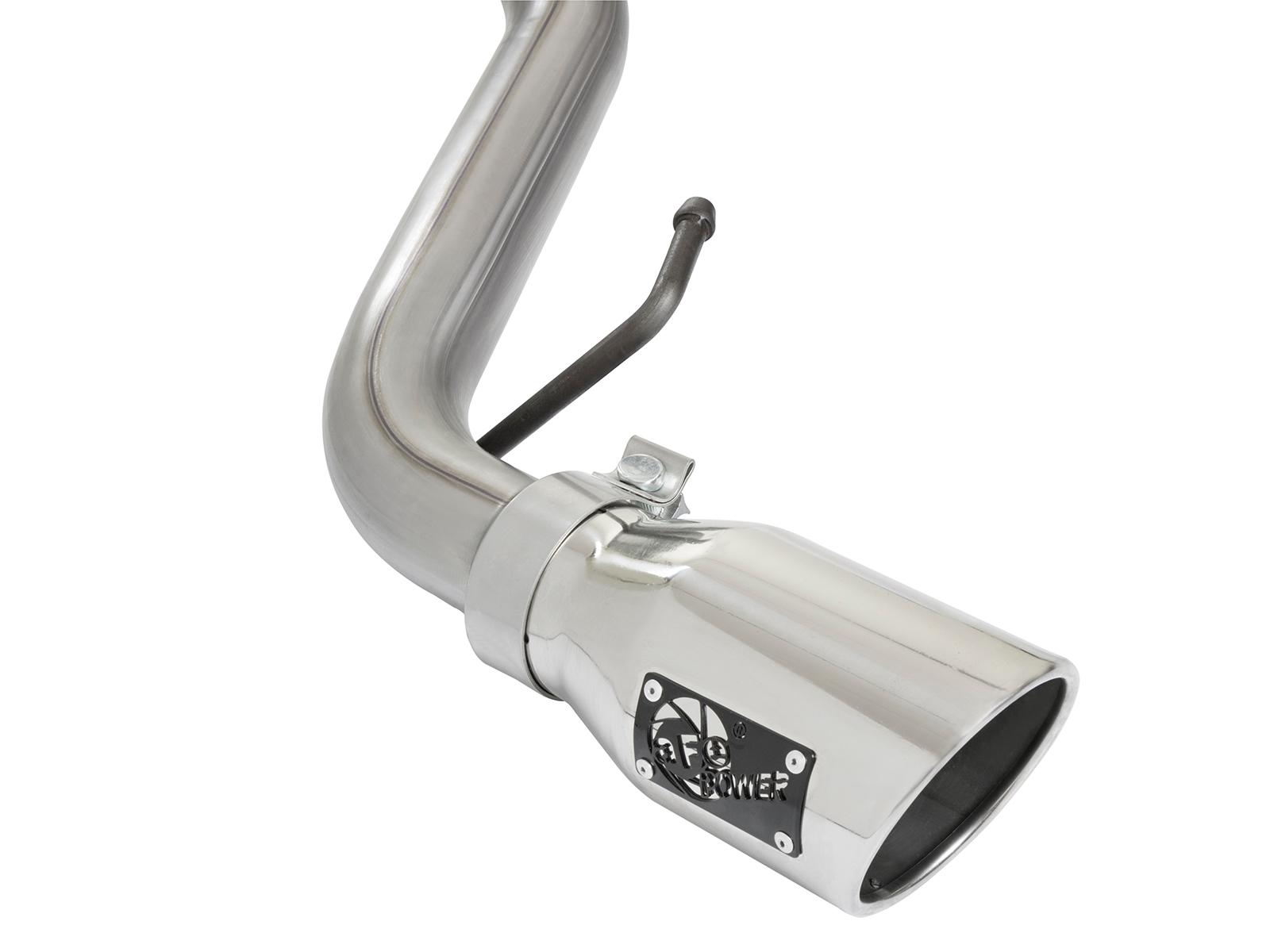 AFE Scorpion 2-1/2 IN Aluminized Steel Cat-Back Exhaust System w/ Polished Tip (2007-2014 FJ Cruiser, FJ Cruiser) - 49-06039-P