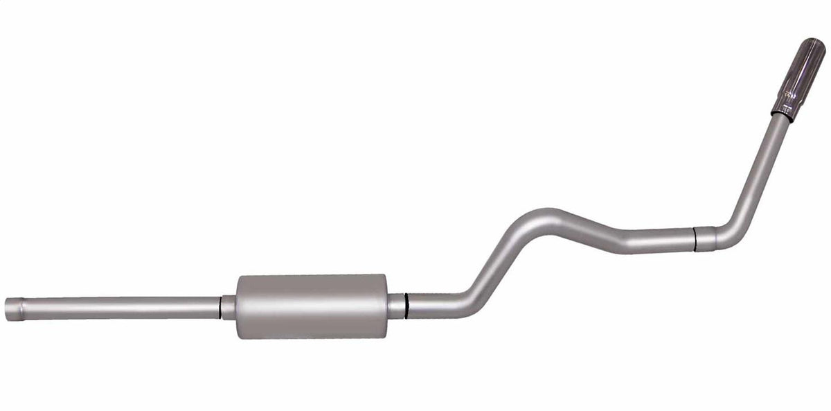 Gibson Exhaust Cat-Back Single Exhaust System; Aluminized (1979-1991 D100 Custom, D150 Base, D150, D200, D250, W100, W150, W200, W250, D100) - 316579