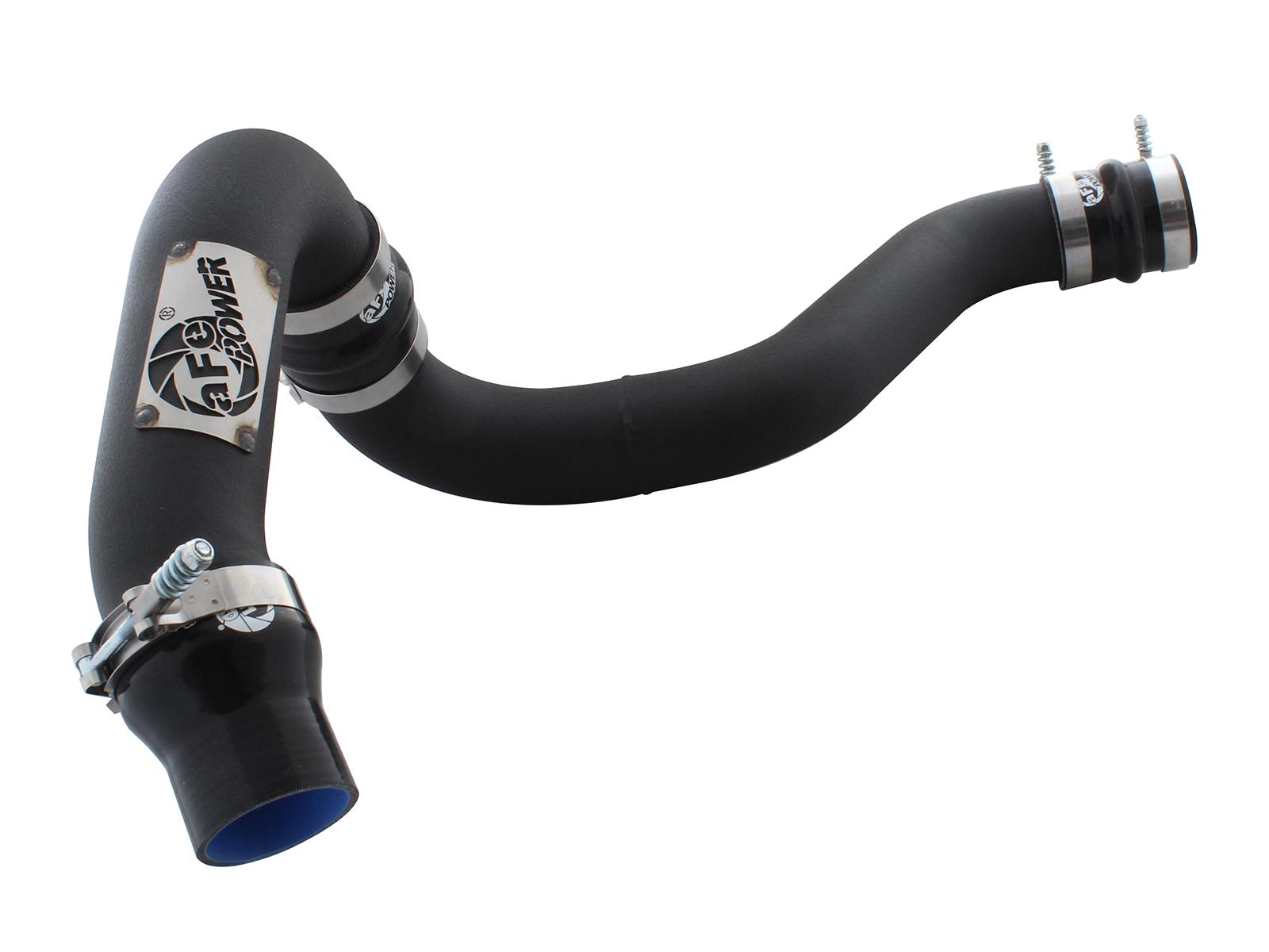AFE BladeRunner 3 IN Aluminum Hot Charge Pipe Black (2011-2016 Silverado 2500 HD, Silverado 3500 HD, Sierra 2500 HD, Sierra 3500 HD) - 46-20119