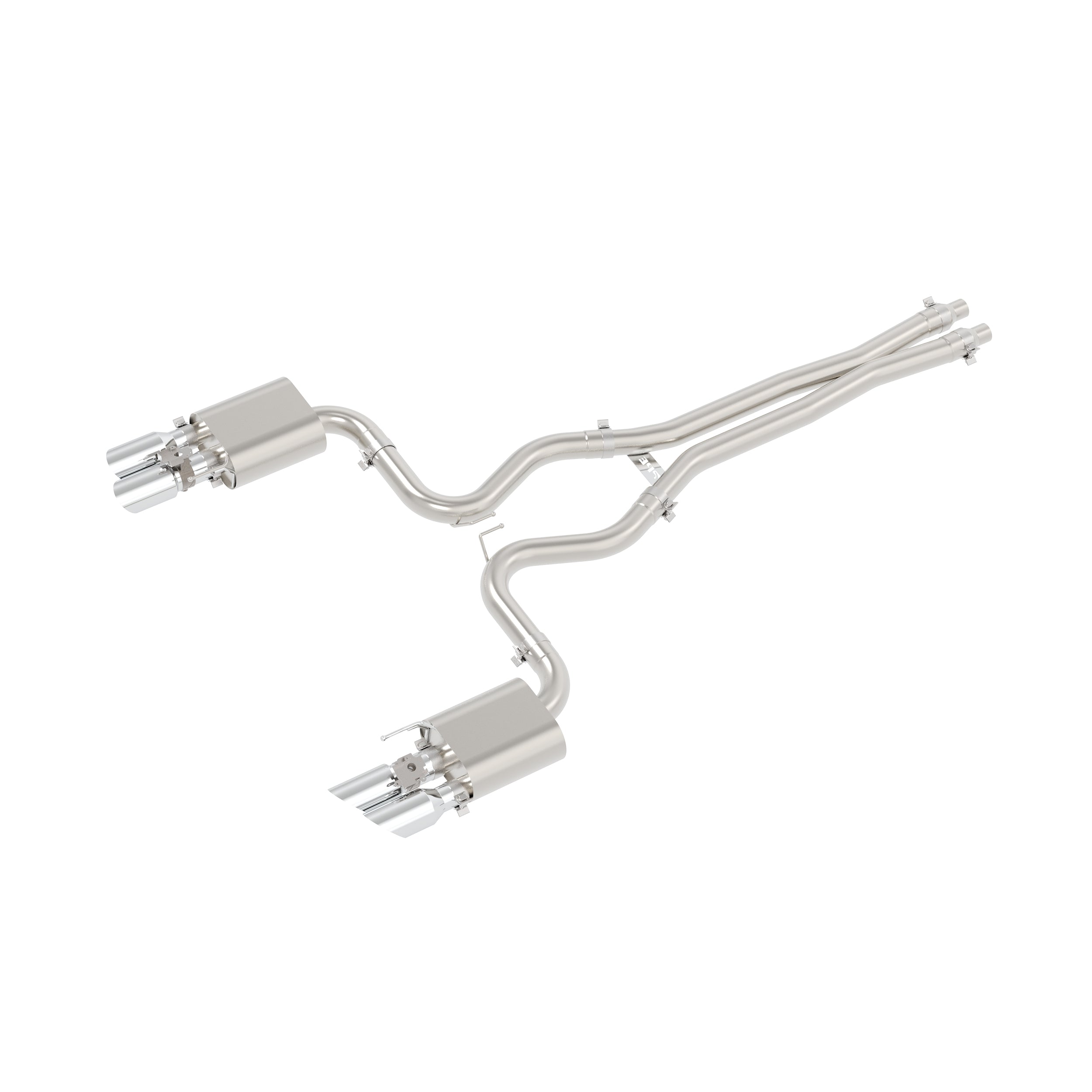 PPE Power Active Exhaust Cat-Back - Raw (2018-2023 Mustang GT) - 317660030