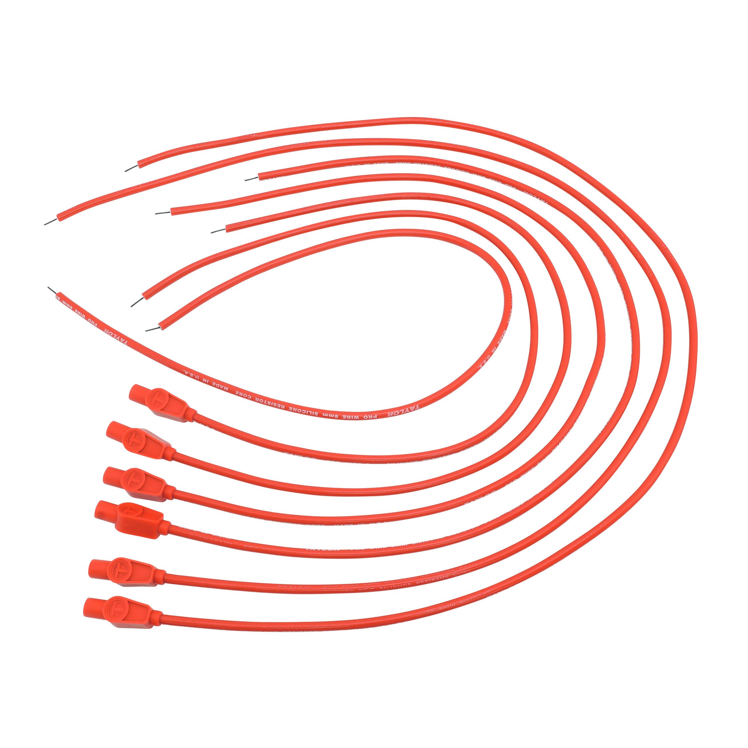 TAYLOR CABLE 8mm Pro Wire RC univ 6 cyl 180 red - 70245