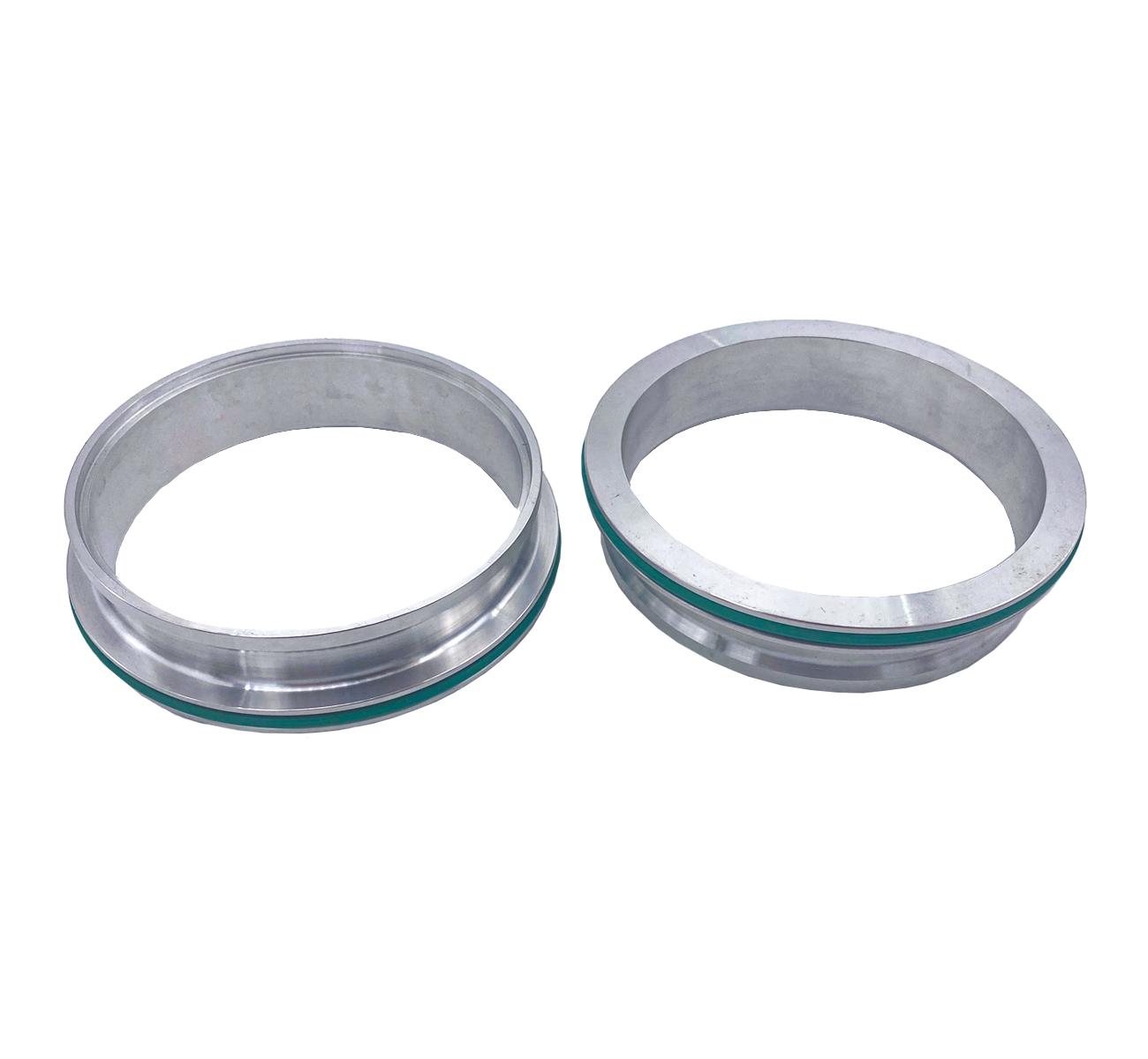 Granatelli Heavy Duty Double 0-Ringed Clamshell Clamps - Aluminum Interlocking - 318535FS