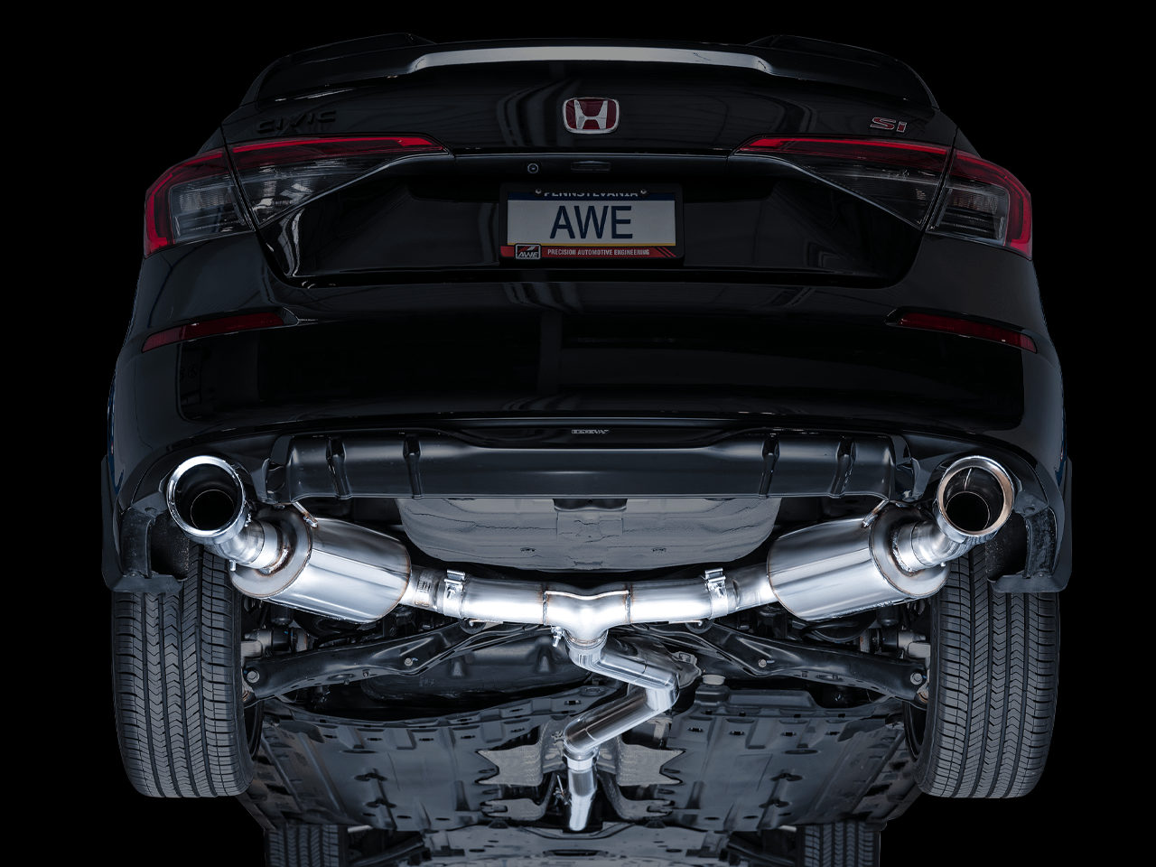 AWE Touring Edition for FE1 Civic Si/DE4 Acura Integra - Chrome - 3015-32331