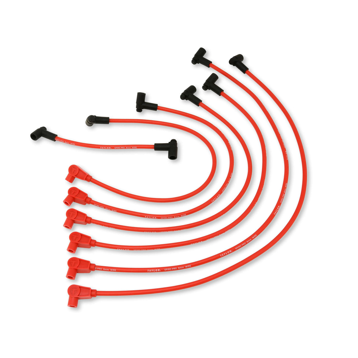 TAYLOR CABLE 8mm Spiro-Pro custom 6 cyl red - 72200