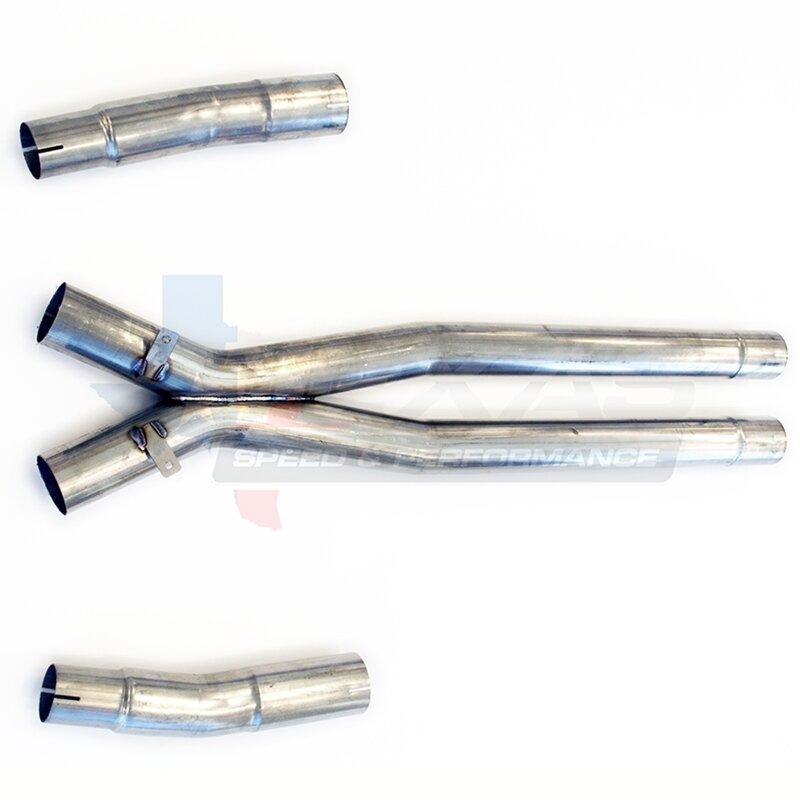 Texas Speed 25-C7CATX 2014+ 6.2L LT1 Corvette Stainless Steel 3-Inch Catted X-Pipe (Not CARB Certified)
