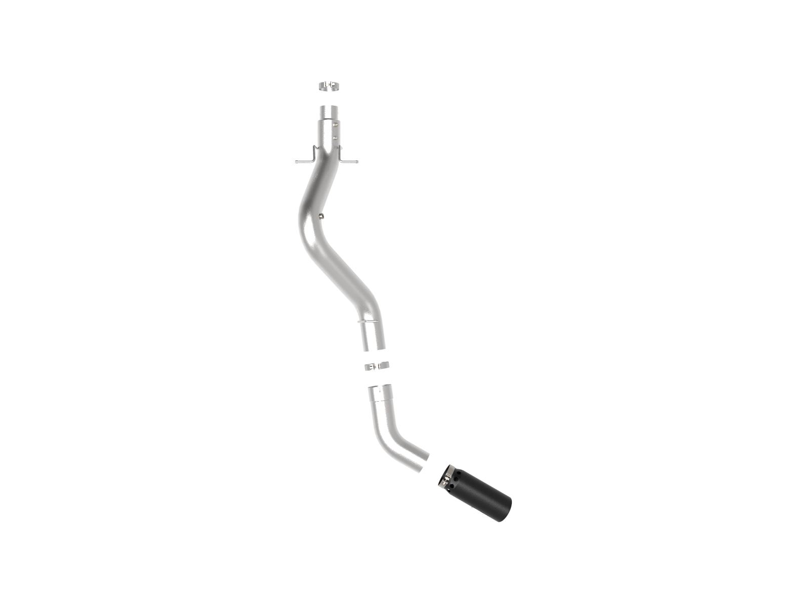 AFE Large Bore-HD 5 IN 409 Stainless Steel DPF-Back Exhaust System w/Black Tip (GM Diesel Trucks 2020 V8-6.6L (td) L5P) - 49-44125-B