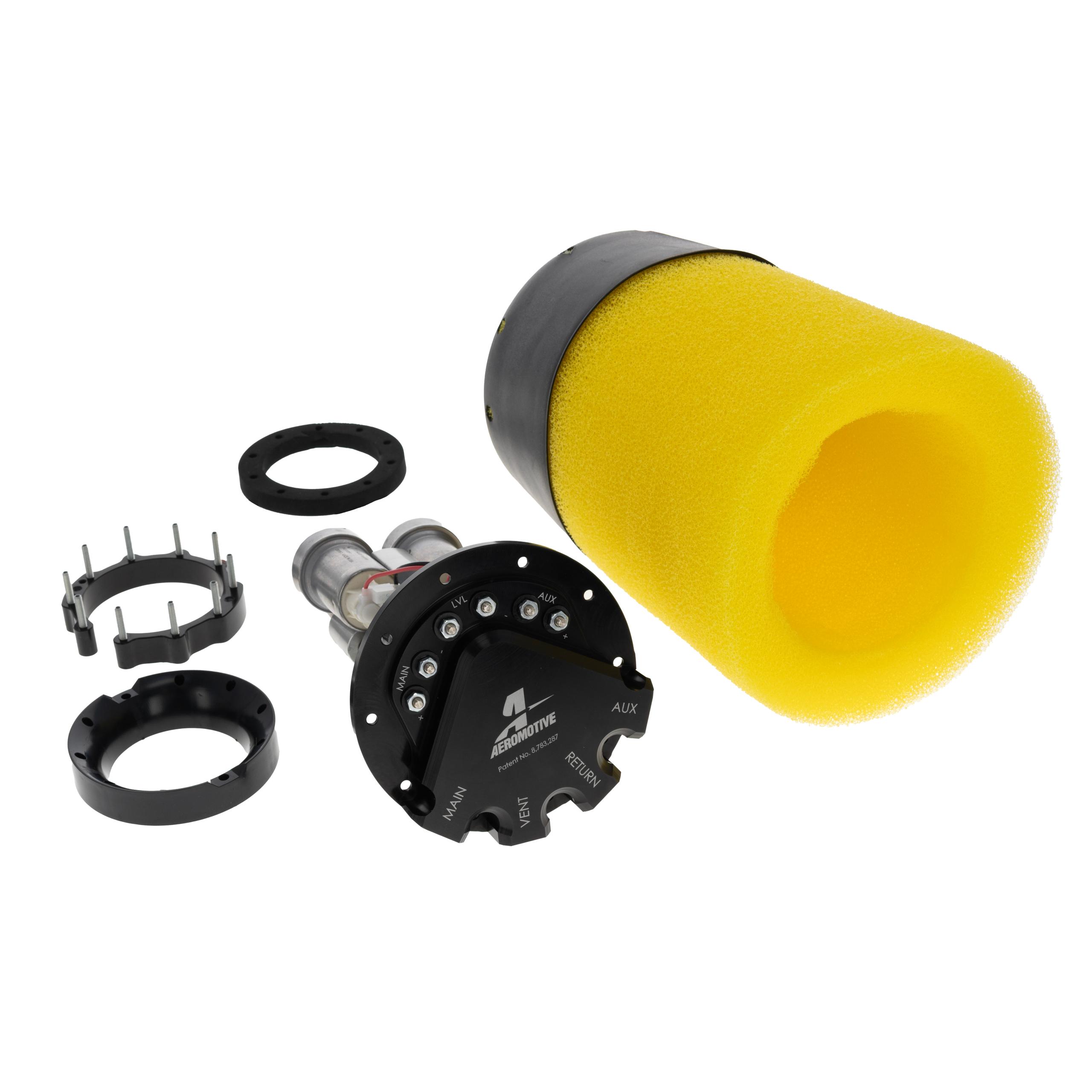 Aeromotive Universal Phantom Fuel Pump Assembly - Twin 340lph Pumps, 6-10" Depth - 18365