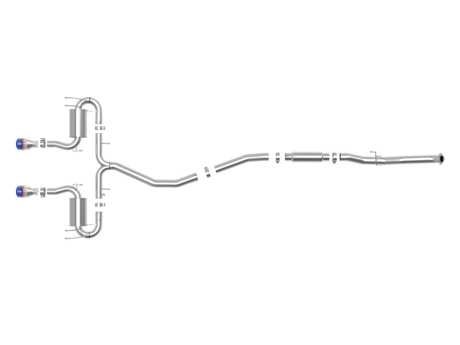 AFE Cat-Back Exhaust System (2017-2020 Honda Civic Sport L4-1.5L (t)) - 49-36624-L