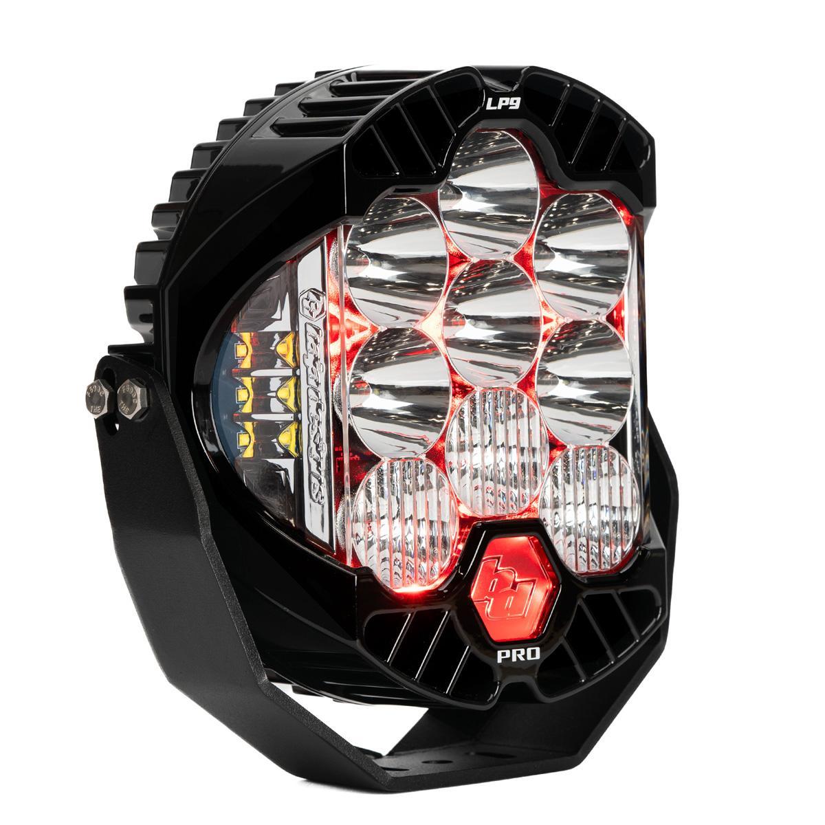 Baja Designs LP9 Pro LED Auxiliary Light Pod Light Pattern Driving/Combo Red Backlight Clear Lens Baja Designs - 320014