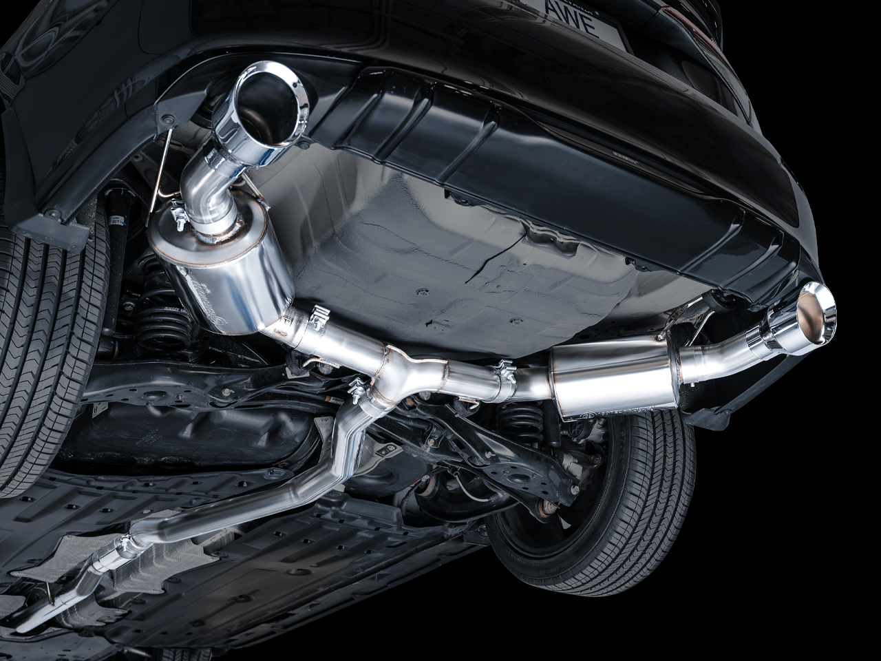 AWE Touring Edition for FE1 Civic Si/DE4 Acura Integra - Chrome - 3015-32331