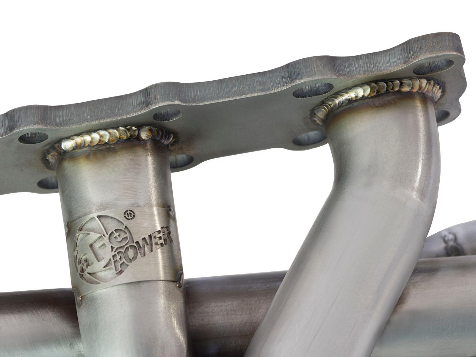 AFE Twisted Steel 304 Stainless Steel Short Tube Header (Nissan 350Z /Infiniti G35 03-06 V6-3.5L) - 48-36103